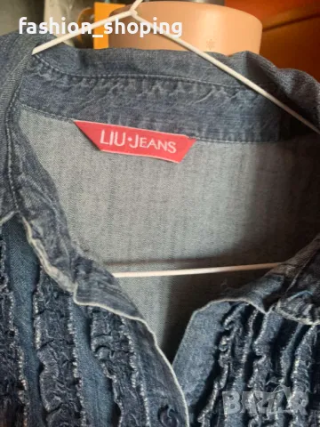 Риза деним Liu Jo Jeans, размер M/L, снимка 3 - Ризи - 50219371