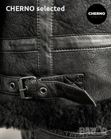 Мъжко бомбър яке от естествена агнешка кожа•кожух LEVI'S MADE & CRAFTED Shearling Bomber – M•L, снимка 15 - Якета - 53663962