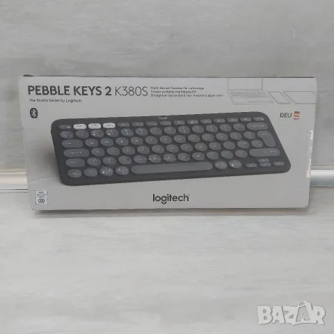 Безжична Bluetooth клавиатура Logitech Pebble Keys 2 K380s (Графит / DE)