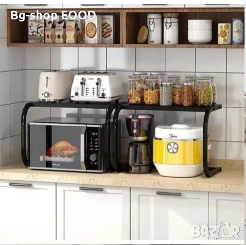 Oрганайзер за кухня, Поставка за микровълнова фурна, многофункционална, за кухня, снимка 3 - Аксесоари за кухня - 53709498