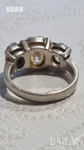 Vintage сребърен пръстен 925 , снимка 5 - Пръстени - 44217316