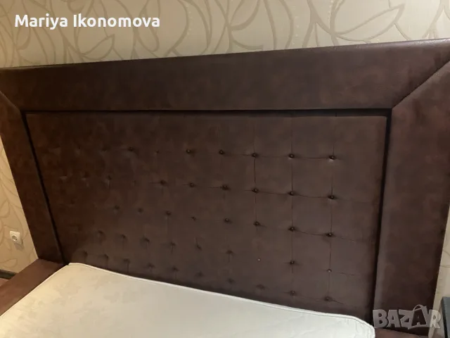 Спалня от еко кожа– много добро състояние, снимка 5 - Спални и легла - 55721638