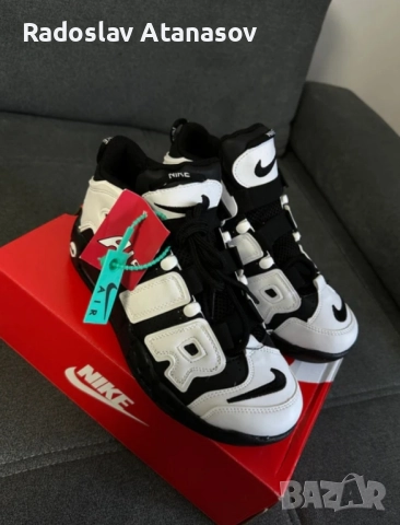 Мъжки Сникърси Air More Uptempo код 4045 , снимка 2 - Маратонки - 52525239