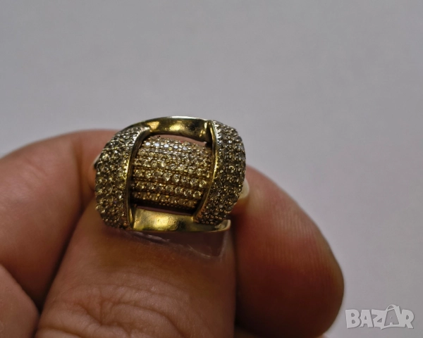 Златен дамски пръстен , снимка 2 - Пръстени - 51608941