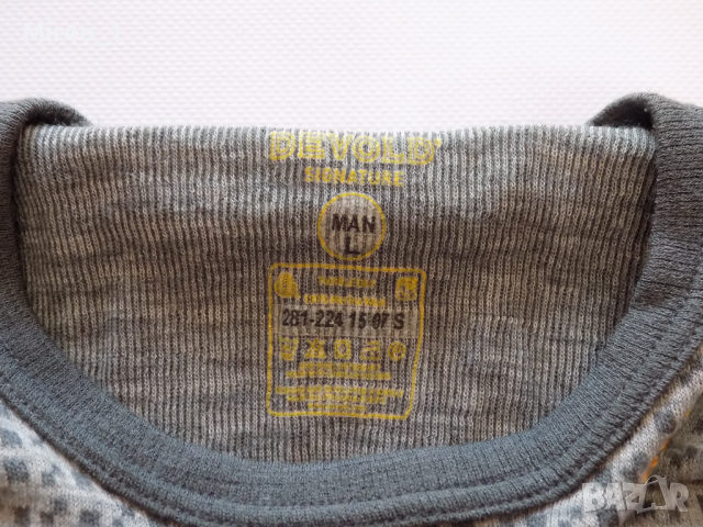 блуза devold merino wool фанела туризъм планина мъжка спорт оригинал L, снимка 6 - Спортни дрехи, екипи - 44515938