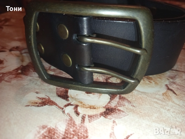 Нов Мъжки Колан Изцяло от Естествена Кожа 100см., снимка 3 - Колани - 52675782