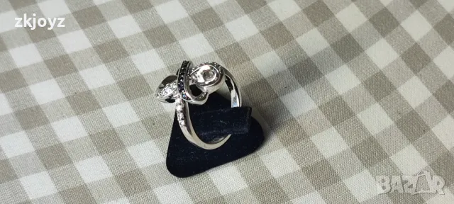 СРЕБЪРЕН ПРЪСТЕН ЦИРКОНИ 5.65 гр./ 925 МАРКИРАН, снимка 3 - Пръстени - 48974780