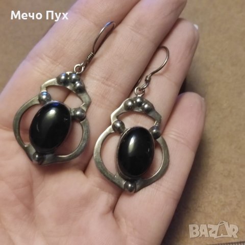 Сребърни обеци (129), снимка 4 - Обеци - 44265220