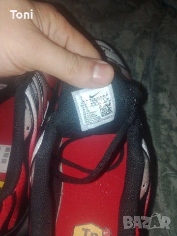 Nike Air Max Plus Black Red 44 чисто нов Nike TN Air Max Plus Black Fiery Red 369лева в магазин, снимка 2 - Маратонки - 53449414