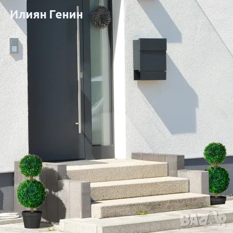 HOMCOM Комплект от 2 парчета изкуствен чемшир, снимка 3 - Изкуствени цветя - 56110076