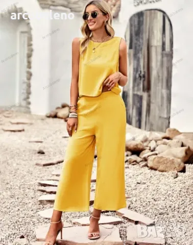 Елегантен дамски комплект от две части, 8цвята , снимка 4 - Комплекти - 49120029