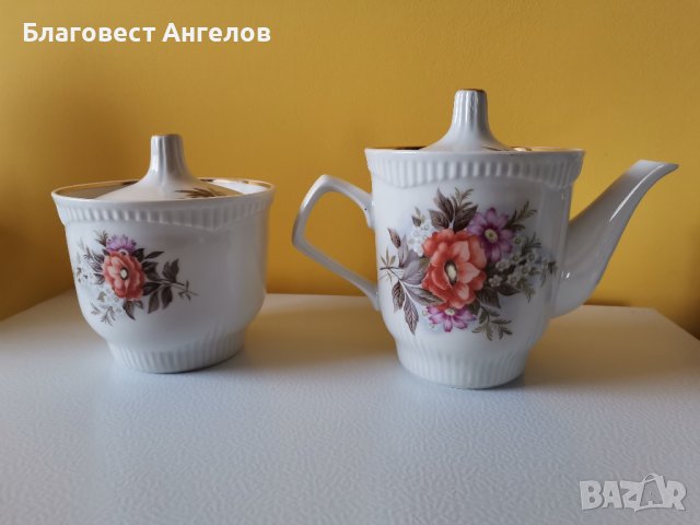 Порцеланови каничка и захарничка, снимка 1