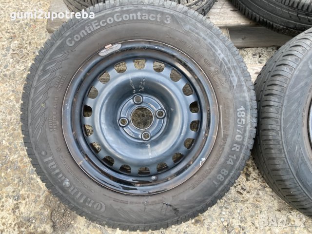 14 джанти 4х100 Opel Astra Vectra Corsa Adam 5,5J et39 гуми 185/70/14, снимка 3 - Гуми и джанти - 44279485