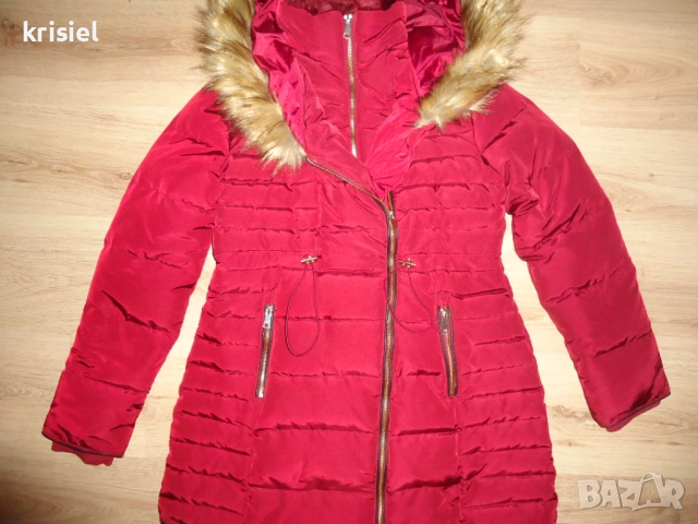 ЗИМНО ТОПЛО ЕЛЕГАНТНО ЯКЕ С ГЪШИ ПУХ--М номер, снимка 3 - Якета - 52634968