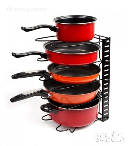 2993 Кухненски органайзер за тенджери и тигани, снимка 10 - Аксесоари за кухня - 34257860