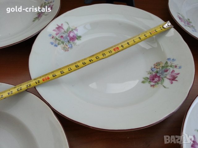 Стар български порцелан чинии дълбоки, снимка 6 - Антикварни и старинни предмети - 35852881