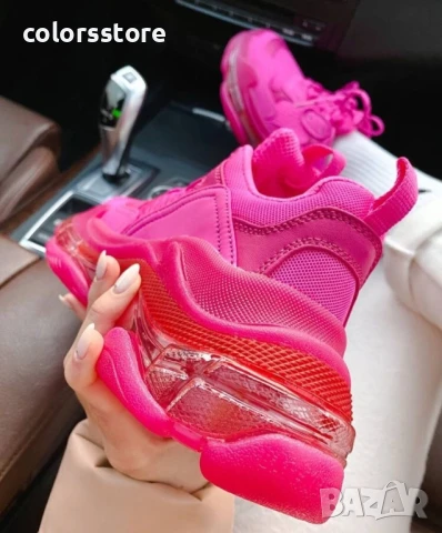 Дамски маратонки  Balenciaga Triple S Pink/BR163s, снимка 2 - Маратонки - 50942544