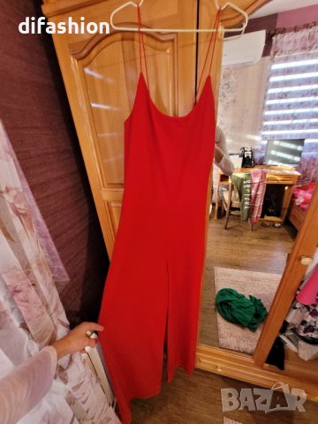 дамски червен гащиризон С , снимка 4 - Гащеризони - 44493279