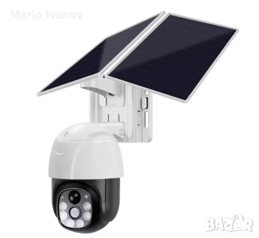 Комплект камера за видеонаблюдение с двоен соларен панел VC8PT-W, снимка 2 - IP камери - 52832989
