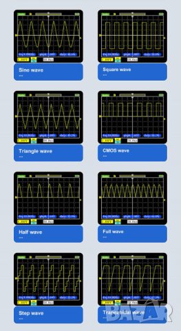 Осцилоскоп 110MHz, 500MSs, FNIRSI, снимка 5 - Други инструменти - 41545210