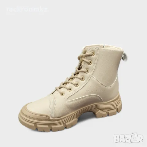 Дамски спортни боти в бежов цвят модел: F-51 beige, снимка 3 - Дамски боти - 47495433