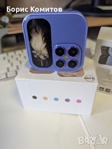 Мини 2G флип телефон с две SIM карти, многоцветен дисплей, функции за разговори,, снимка 7 - Телефони с две сим карти - 52562754