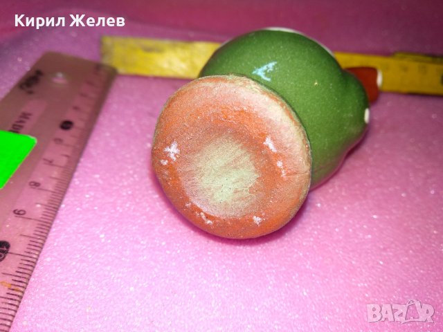 КЕРАМИЧНО БЪРДУЧЕ СВИРКА РЪЧНА МАЙСТОРСКА ИЗРАБОТКА ТРАДИЦИОНЕН ЕТНО СУВЕНИР ГЛЕДЖОСАНА ГЛИНА 42937, снимка 9 - Декорация за дома - 44297480