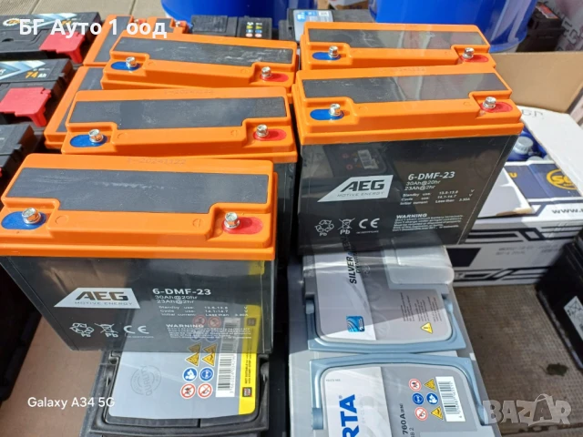 Тягов акумулатор за триколки 23 ампера AEG, снимка 2 - Части - 50461056