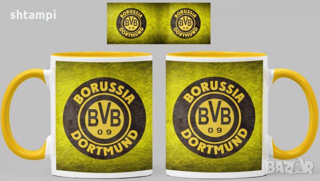 Чаша Борусия Дортмунд Borussia Dortmund Керамична, снимка 7 - Фен артикули - 34783916