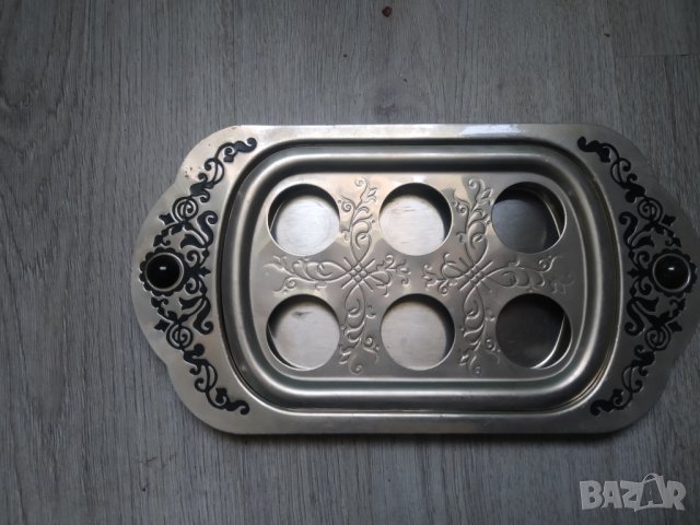 метален поднос,табла в стил арт деко