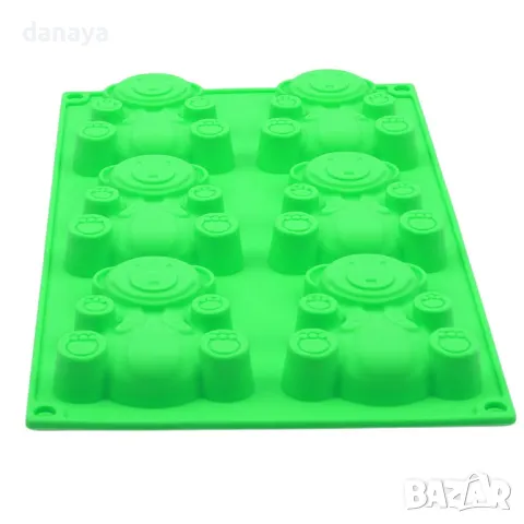 760 Силиконова форма за домашни мечета Барни молд за кексчета Барни, снимка 8 - Форми - 48610478