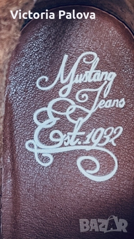 Боти MUSTANG естествена кожа, снимка 12 - Дамски боти - 51463504