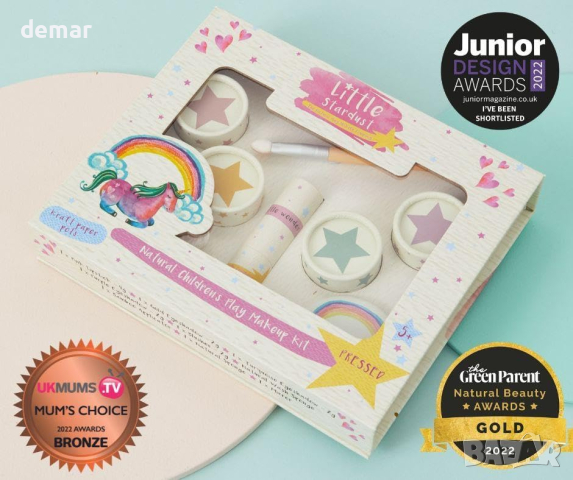 Натурален комплект детски гримове, нетоксичен, безопасни формули, снимка 4 - Други - 44580710