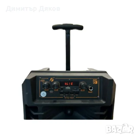 Мощна безжична тонколона 8'' с дистанционно управление и микрофон KTS-1631, снимка 4 - Тонколони - 48153362