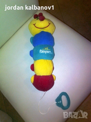 Детска бебешка музикална гъсеничка шарена само за 5лв., снимка 2 - Плюшени играчки - 52531597