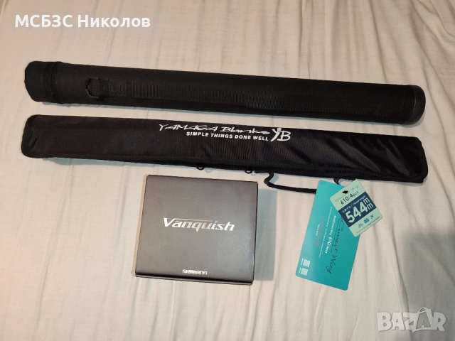 Yamaga Blanks BlueCurrent Wizy 610/4 pcs + макара и резерва шпула Shimano 23 Vanquish C3000MHG., снимка 2 - Такъми - 53390505