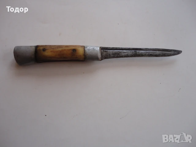 Овчарски  нож рогови чирени , снимка 2 - Ножове - 50470701