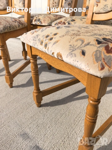 Комплект SAFIIRA - 4 трапезни стола , снимка 7 - Столове - 53625143