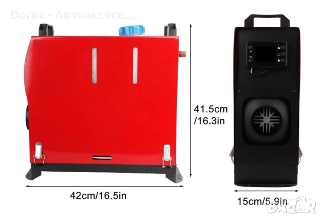Преносима дизелова печка 8kw 12V 24V 220V, снимка 6 - Аксесоари и консумативи - 53797436