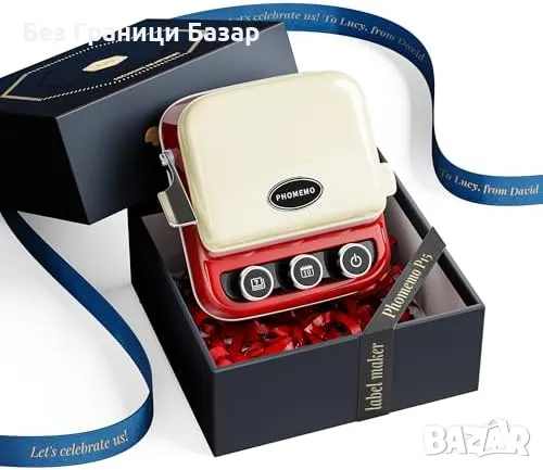 Нов ретро Phomemo P15 Етикетен Принтер – Бързо, Ясно и Лесно Печатане