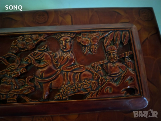 Прекрасна Дървена Кутия За Бижута,Дранкулки, снимка 4 - Антикварни и старинни предмети - 52510737