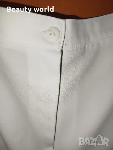 Снежно бял къс панталон , снимка 2 - Панталони - 49531068