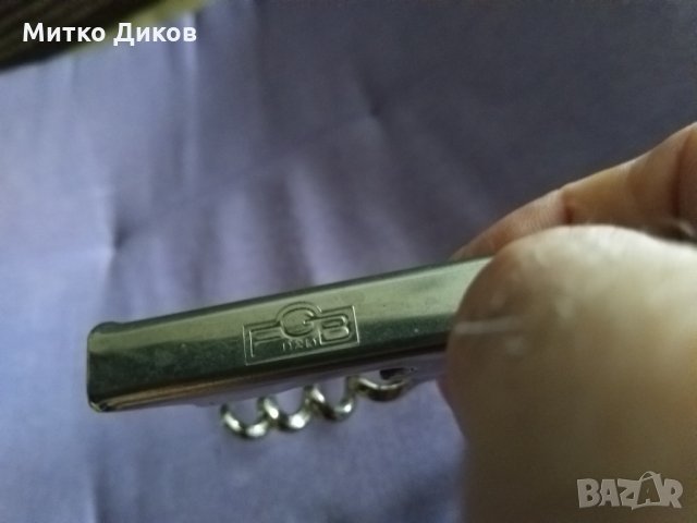 Отварачка винтидж 110мм  FGB Wine Multi Tool Foil Knife Bottle Opener Italy, снимка 5 - Колекции - 34011564
