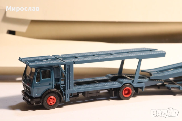 HERPA H0 1/87 MERCEDES BENZ АВТОВОЗ КАМИОН МОДЕЛ КОЛИЧКА, снимка 4 - Колекции - 53665034