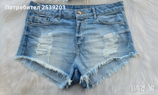 Къси дънкови панталони ZARA H&M размер L-ХL, снимка 14 - Къси панталони и бермуди - 51530299