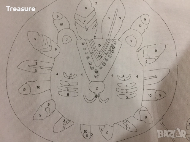 Комплект за рисуване по номера 20x20cm - лъв, снимка 6 - Картини - 39412934