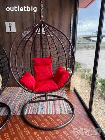 люлка- градинска люлка тип яйце, гнездо, висяща, снимка 5 - Градински мебели, декорация  - 52235455