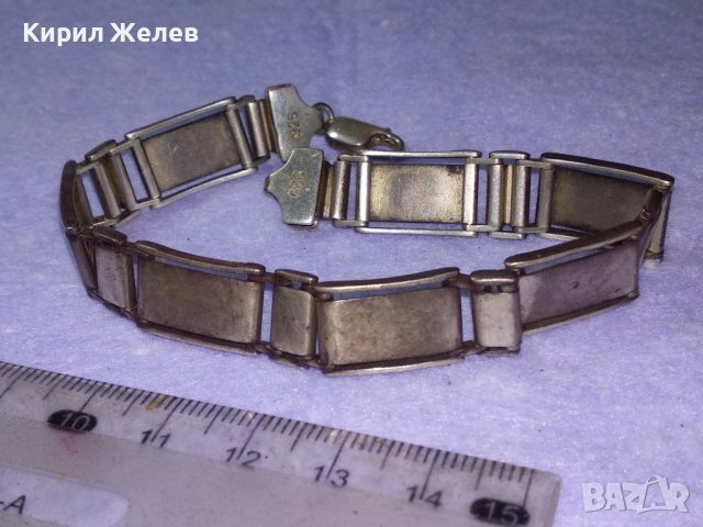 СТИЛНА КЛАСИЧЕСКА ВИНТИДЖ АРТ СРЕБЪРНА ГРИВНА СРЕБРО 925 МАЙСТОРСКА БИЖУТЕРИЙНА ИЗРАБОТКА 39922, снимка 2 - Гривни - 42600288