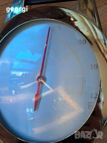 голям стенен термометър часовник 32/3, снимка 2 - Други стоки за дома - 53147308