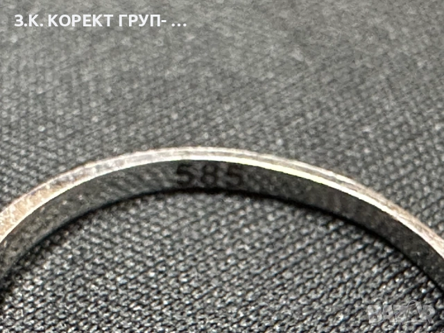 Златен пръстен 14к, 1,88гр, снимка 5 - Пръстени - 52739633